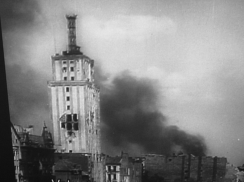 Warsaw during August 1944  anti-Nazi uprising. 