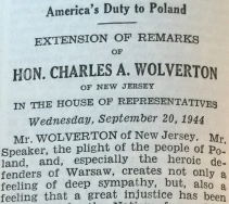 Wolverton Congressional Record 1944