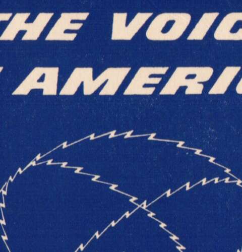 Segment of The Voice of America QSL card circa 1949.